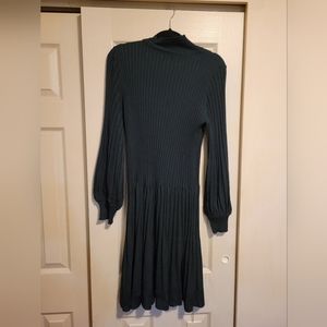 Forest green sweater dress